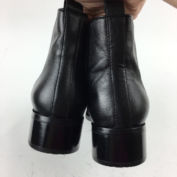 New Cole Haan Boots Landsman Black Leather Chelsea - Picture 8 of 8